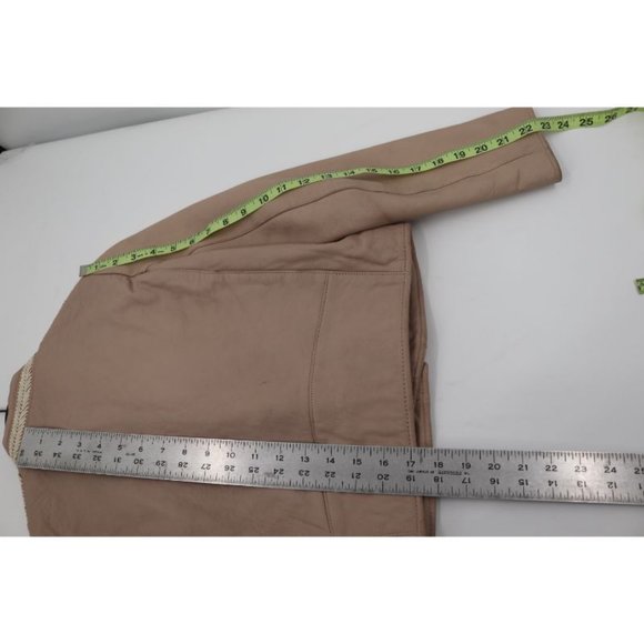 Lambskin Leather: size 36, Asymmetrical zip Moto Biker jacket - Picture 4 of 16